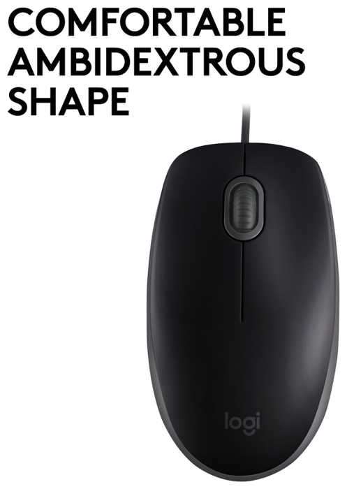 Logitech B110 Silent Ratón Óptico Negro