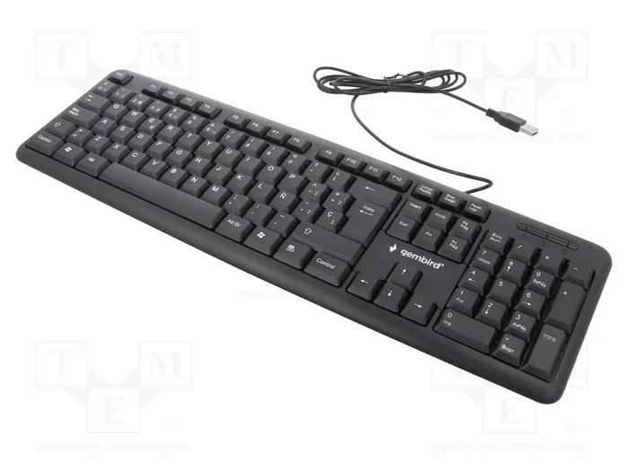 Gembird KB-U-103-ES Teclado USB Español Negro Gembird KB-U-103-ES Teclado USB Español Negro