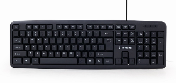 Gembird Teclado USB Negro KB-U-103-PT (Portugués) Gembird Teclado USB Negro KB-U-103-PT (Portugués)