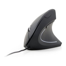 GEMBIRD MUS-ERGO-01 Ratón Ergonómico Vertical USB Óptico 3200 DPI para Diestros Negro