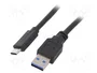 Gembird Cable USB 3.2 Gen 1 USB C a USB A de 1m Negro CCP-USB3-AMCM-1M