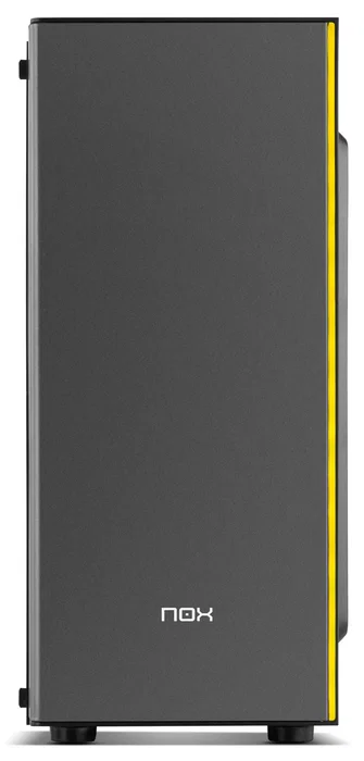 NOX Infinity Omega Midi Tower ATX Negra - Caja PC con Panel Lateral Acrílico, Ventilador RGB 120mm, 1x USB 3.0, 2x USB 2.0, Gestión de Cables y Soporte para Refrigeración Líquida