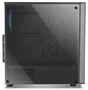 NOX Infinity Omega Midi Tower ATX Negra - Caja PC con Panel Lateral Acrílico, Ventilador RGB 120mm, 1x USB 3.0, 2x USB 2.0, Gestión de Cables y Soporte para Refrigeración Líquida