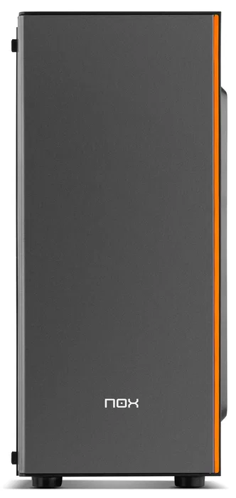 NOX Infinity Omega Midi Tower ATX Negra - Caja PC con Panel Lateral Acrílico, Ventilador RGB 120mm, 1x USB 3.0, 2x USB 2.0, Gestión de Cables y Soporte para Refrigeración Líquida