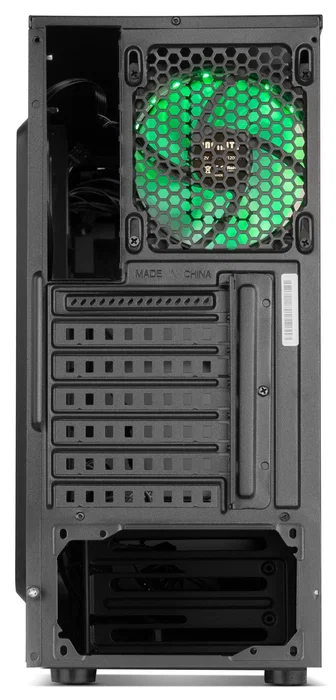 NOX Infinity Omega Midi Tower ATX Negra - Caja PC con Panel Lateral Acrílico, Ventilador RGB 120mm, 1x USB 3.0, 2x USB 2.0, Gestión de Cables y Soporte para Refrigeración Líquida