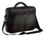Targus Classic+ Clamshell Case para Portátil de 15.6", Maletín Protector con Organizador y Correa para Hombro, Color Negro