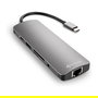 SHARKOON Adaptador Combo USB 3.0 Type C, HDMI, RJ-45, Gris