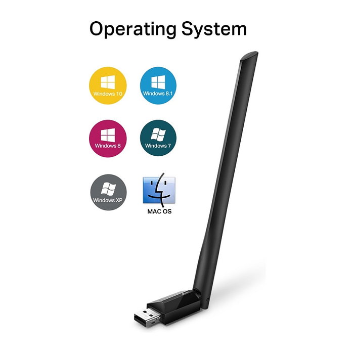 TP-Link Archer T2U Plus Adaptador USB Wi-Fi AC600 Doble Banda