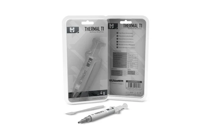 Nox Thermal T1 Pasta Térmica de Alta Eficiencia 8,3 W/m·K 4 g Nox Thermal T1 Pasta Térmica de Alta Eficiencia 8,3 W/m·K 4 g