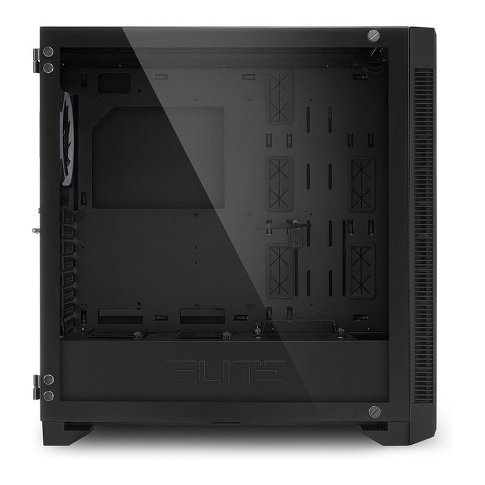 Sharkoon Elite Shark CA200G Caja de PC ATX/E-ATX con Panel Lateral de Cristal Negro