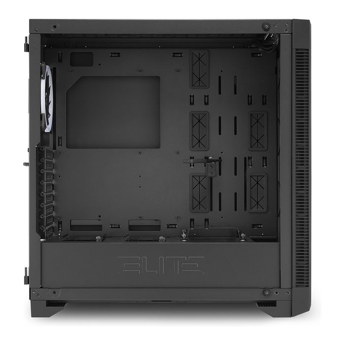 Sharkoon Elite Shark CA200G Caja de PC ATX/E-ATX con Panel Lateral de Cristal Negro