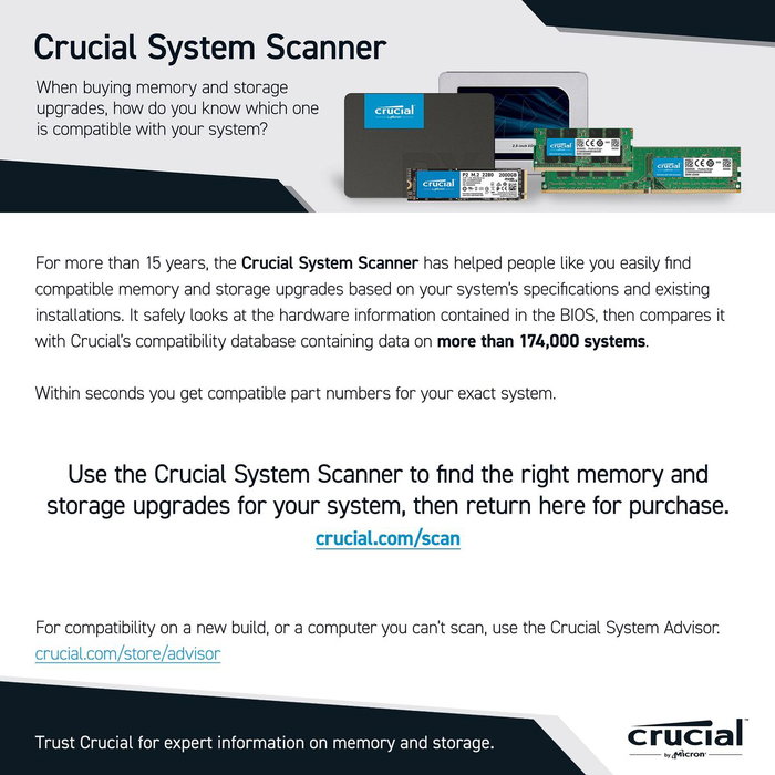 Crucial BX500 240 GB SSD 2.5 pulg SATA III