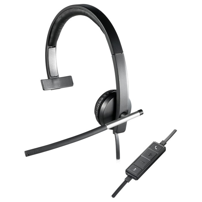Logitech H650e Mono USB Negro/Plata