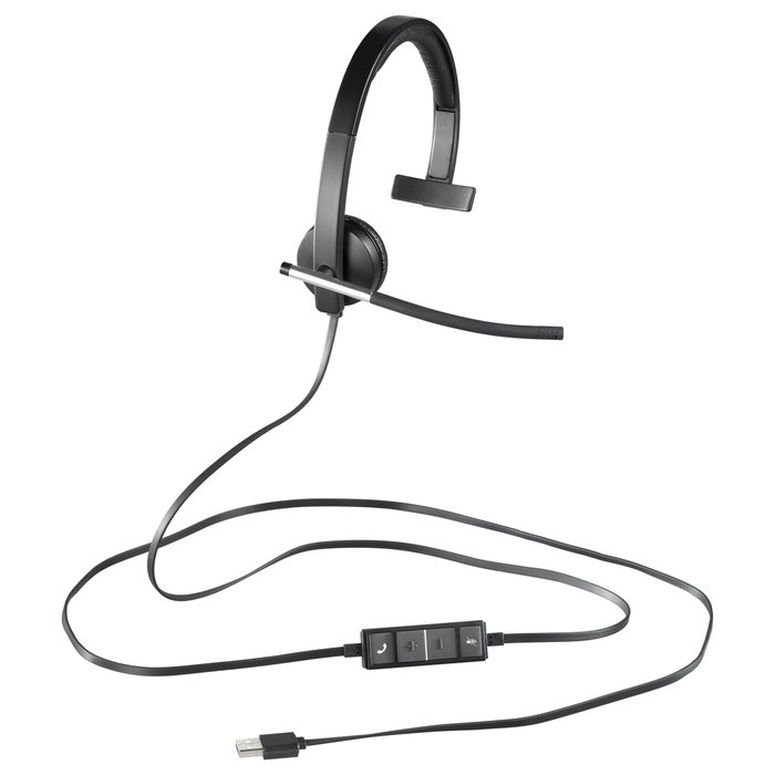 Logitech H650e Mono USB Negro/Plata