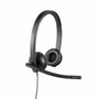 Logitech H570e Auriculares Estéreo USB Negro