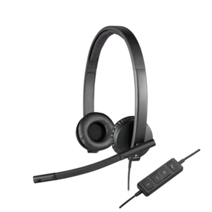Logitech H570e Auriculares Estéreo USB Negro