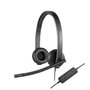 Logitech H570e Auriculares Estéreo USB Negro