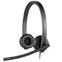 Logitech H570e Auriculares Estéreo USB Negro