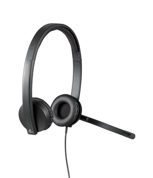 Logitech H570e Auriculares Estéreo USB Negro