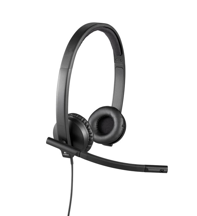 Logitech H570e Auriculares Estéreo USB Negro