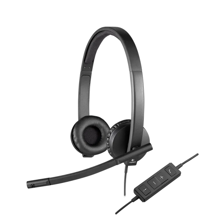Logitech H570e Auriculares USB Estéreo Negro