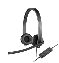 Logitech Auriculares con Micrófono H570e Diadema USB Negro