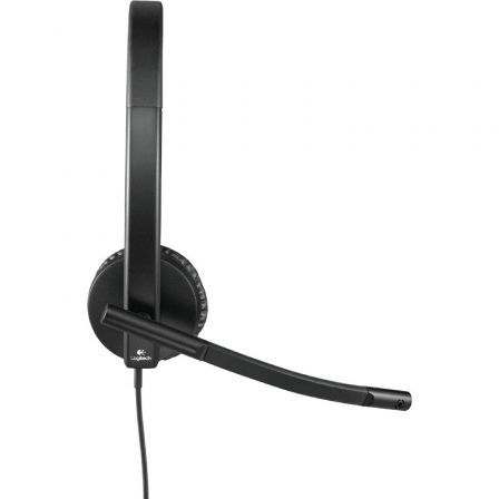 Logitech H570e Auriculares con Micrófono para Negocios USB Negro - Diadema Acolchada, Cancelación de Eco, Skype/Cisco/Jabber, Plug & Play, PC Mac
