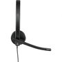 Logitech H570e Auriculares con Micrófono para Negocios USB Negro - Diadema Acolchada, Cancelación de Eco, Skype/Cisco/Jabber, Plug & Play, PC Mac