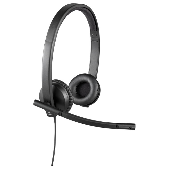 Logitech H570e Auriculares Estéreo USB Negro