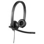 Logitech H570e Auriculares Estéreo USB Negro