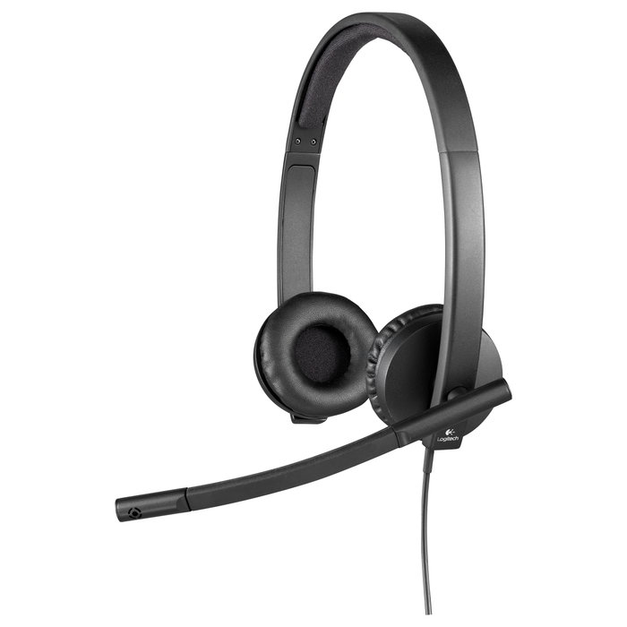Logitech H570e Auriculares Estéreo USB Negro