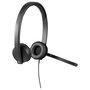 Logitech H570e Auriculares Estéreo USB Negro