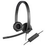 Logitech H570e Auriculares Estéreo USB Negro