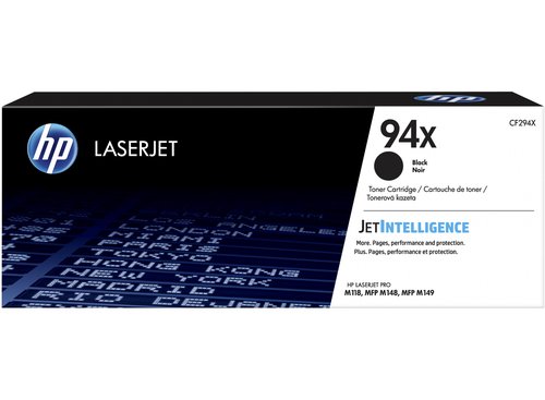 HP 94X CF294X Tóner Negro de Alta Capacidad (XL) HP 94X CF294X Tóner Negro de Alta Capacidad (XL)