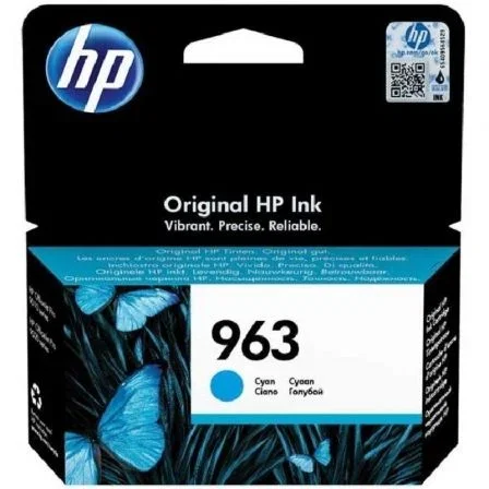 HP Cartucho de Tinta Original 963 Cian (3JA23AE) HP Cartucho de Tinta Original 963 Cian (3JA23AE)