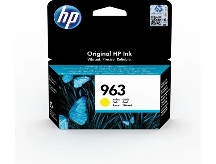 HP Cartucho de Tinta Original 963 Amarillo (3JA25AE) Tapón 10,7 ml