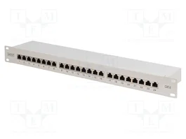 Digitus DN-91624S Patch Panel Cat6 24 Puertos Gris
