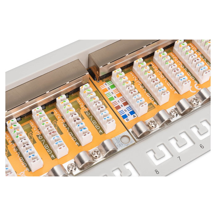 Digitus Patchpanel 1HE 24 Puertos Categoría 6 (Cat6) Blindado Gris Digitus Patchpanel 1HE 24 Puertos Categoría 6 (Cat6) Blindado Gris