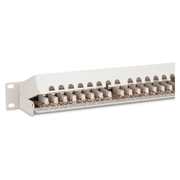 Digitus Patchpanel 1HE 24 Puertos Categoría 6 (Cat6) Blindado Gris Digitus Patchpanel 1HE 24 Puertos Categoría 6 (Cat6) Blindado Gris
