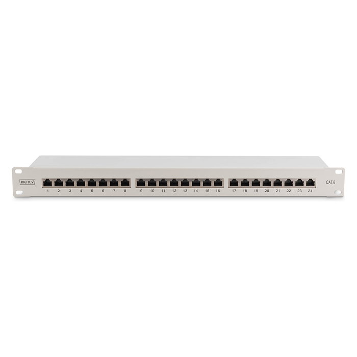 Digitus Patchpanel 1HE 24 Puertos Categoría 6 (Cat6) Blindado Gris Digitus Patchpanel 1HE 24 Puertos Categoría 6 (Cat6) Blindado Gris
