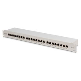 Digitus Patchpanel 1HE 24 Puertos Categoría 6 (Cat6) Blindado Gris