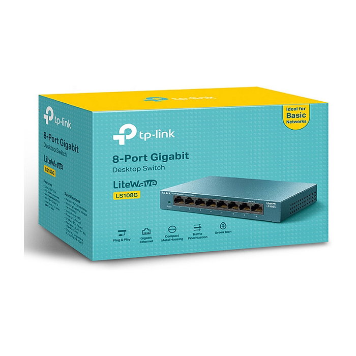 TP-Link LS108G Switch de red 8 Puertos Gigabit Ethernet Azul
