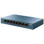 TP-Link LS108G Switch Gigabit Ethernet No Administrado de 8 Puertos Color Azul