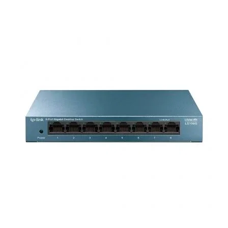 TP-Link Switch LS108G 8 Puertos Gigabit 10/100/1000 Mbps No Gestionable, Green Ethernet, Plug & Play para Hogar o Pequeña Oficina