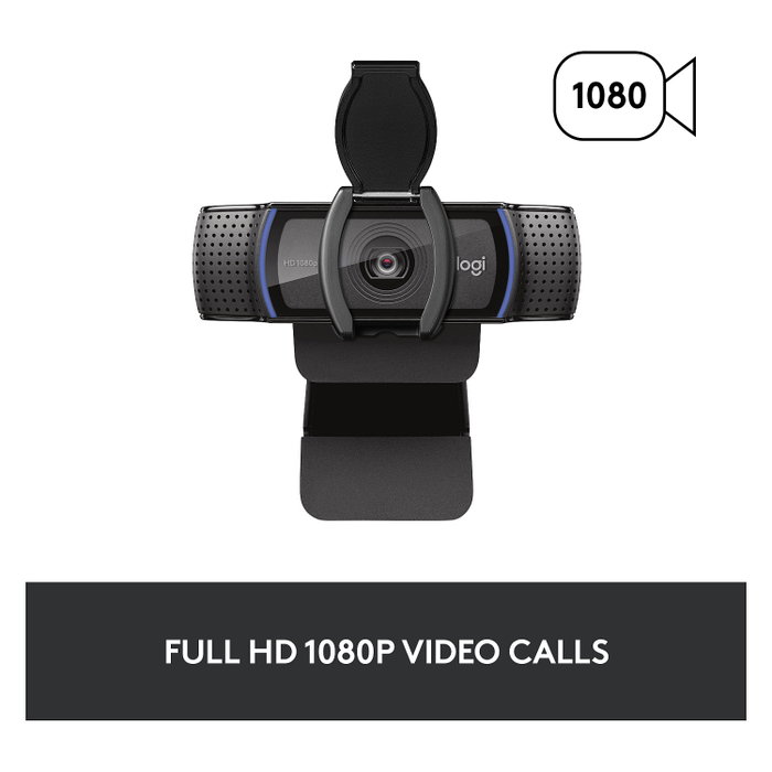 Logitech C920s HD Pro Full HD 1080p con enfoque automático y tapa de privacidad, Negro Logitech C920s HD Pro Full HD 1080p con enfoque automático y tapa de privacidad, Negro