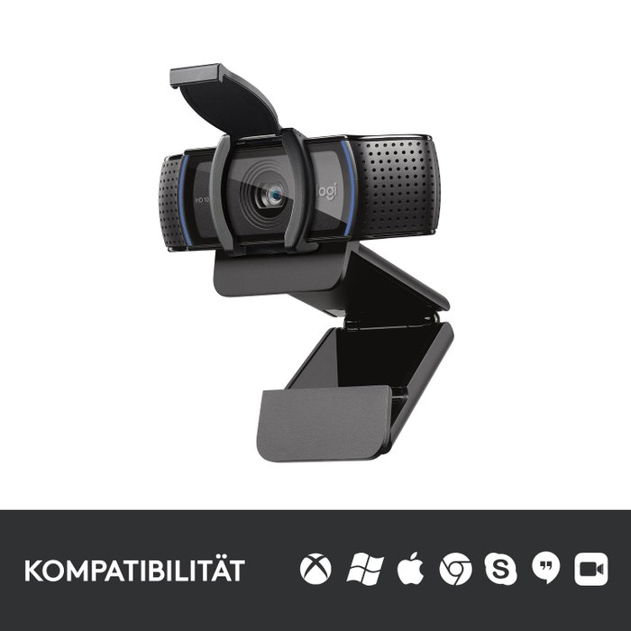 Logitech C920s Pro Full HD 1080p con tapa de privacidad Logitech C920s Pro Full HD 1080p con tapa de privacidad