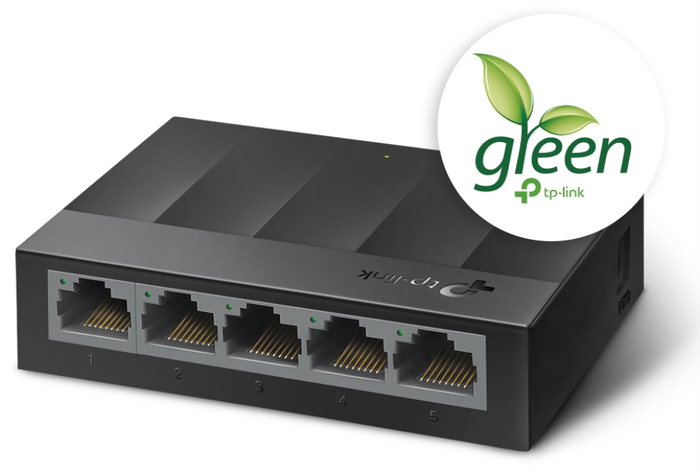 TP-Link LS1005G LiteWave Switch de 5 Puertos Gigabit Negro TP-Link LS1005G LiteWave Switch de 5 Puertos Gigabit Negro