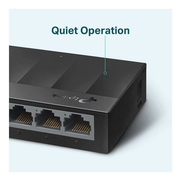 TP-Link LS1005G LiteWave Switch de 5 Puertos Gigabit Negro TP-Link LS1005G LiteWave Switch de 5 Puertos Gigabit Negro