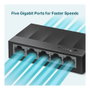 TP-Link LS1005G LiteWave Switch de 5 Puertos Gigabit Negro