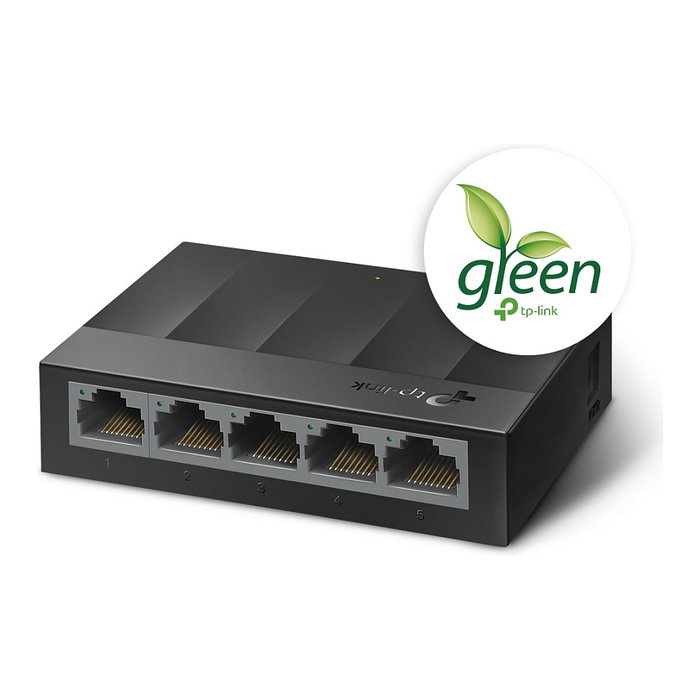 TP-Link LS1005G LiteWave Switch de 5 Puertos Gigabit Negro TP-Link LS1005G LiteWave Switch de 5 Puertos Gigabit Negro